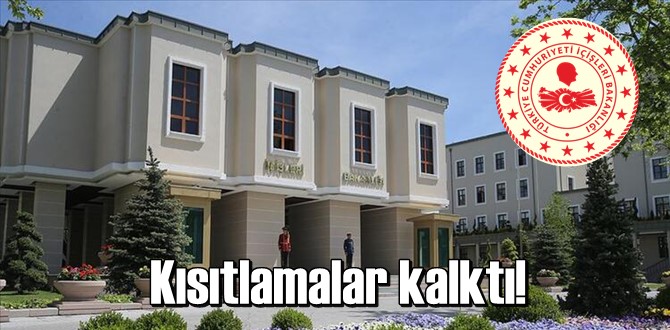 Kısıtlamalar kalktı!