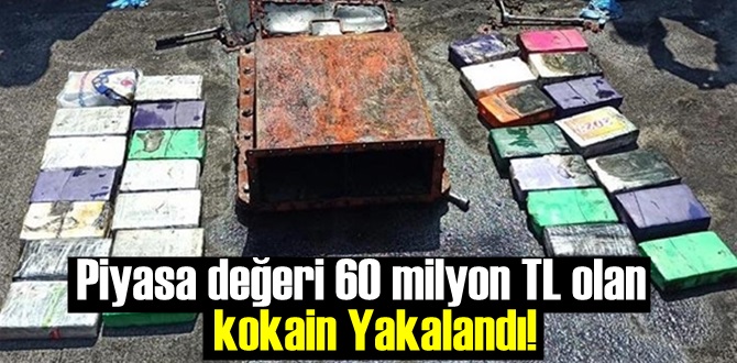 Piyasa değeri 60 milyon TL olan 30 kilo kokain