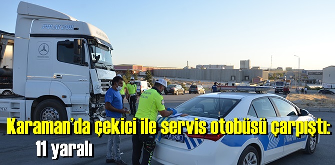 işçileri taşıyan servis otobüsü