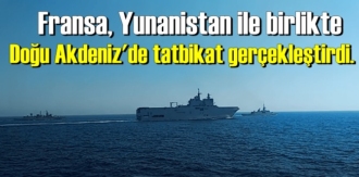 Doğu Akdeniz'de tatbikat gerçekleştirdi.