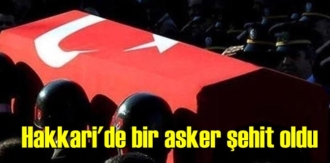 1 jandarma astsubay şehit oldu