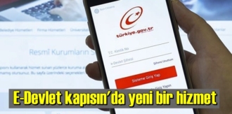 E-Devlet kapısın'da yeni bir hizmet daha