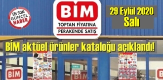 BİM’de bu hafta 29 Eylül 2020 Salı kampanyası