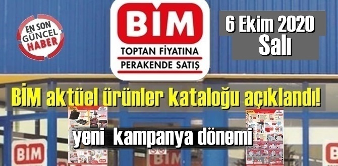 6 Ekim 2020 Salı/ BİM aktüel ürün