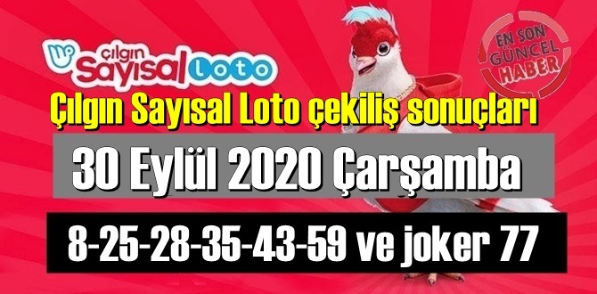 Sayısal Loto çekiliş sonuçları