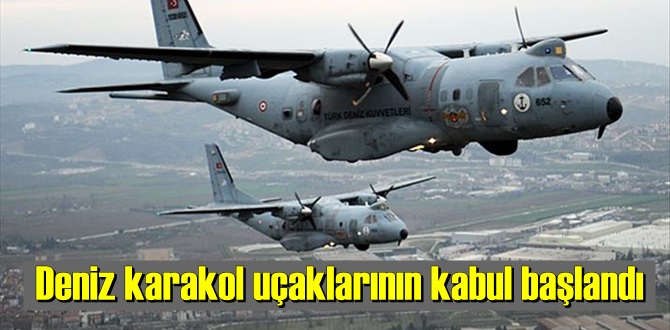 deniz karakol uçağının kabul faaliyetleri