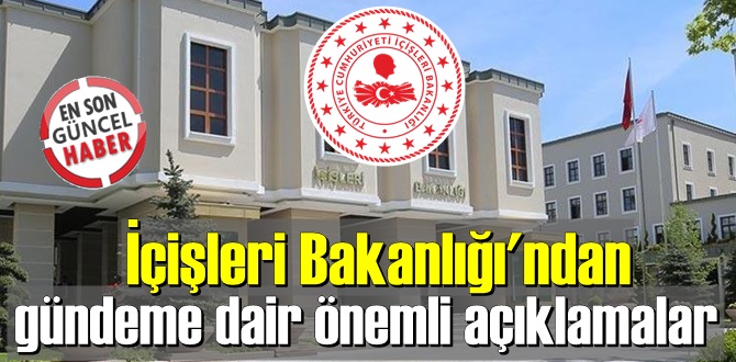 İçişleri Bakanlığı Sözcüsü İsmail Çataklı