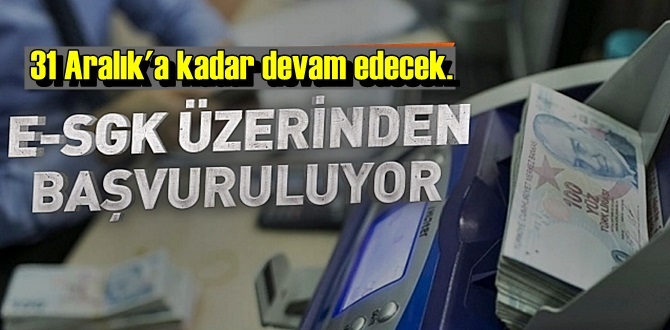 Başvurular e-SGK'dan