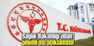 Sağlık Bakanlığı'ndan önemli aşı açıklaması!