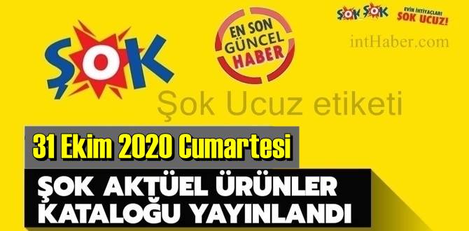 31 Ekim 2020 Cumartesi/ ŞOK aktüel ürünler kataloğu açıklandı!