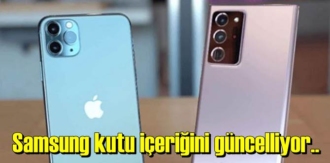 Samsung kutu içeriğini güncelliyor