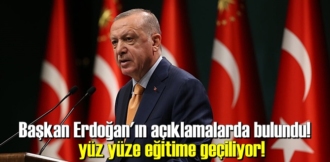 Yüz yüze Eğitime geçiliyor