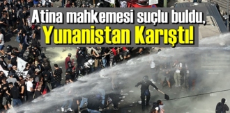 Yunanistan da protestocu ile polis çatıştı