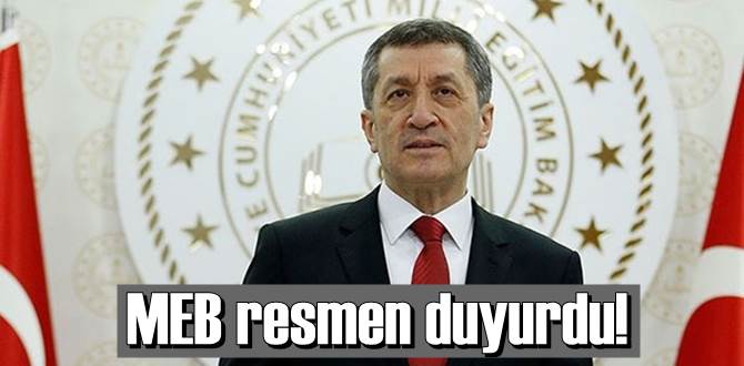 MEB resmen duyurdu!