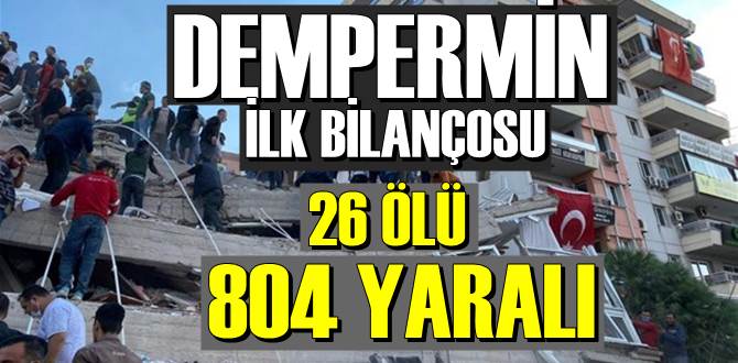 İzmir'de Yaklaşık 15 saniye süren şiddetli Depremin sonuçları..