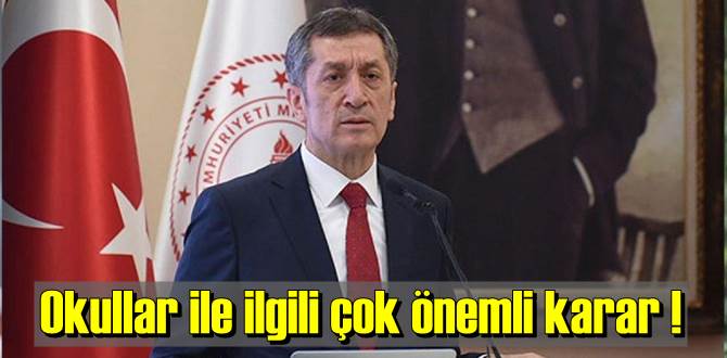 MEB, okullar ile ilgili çok önemli karar açıkladı!