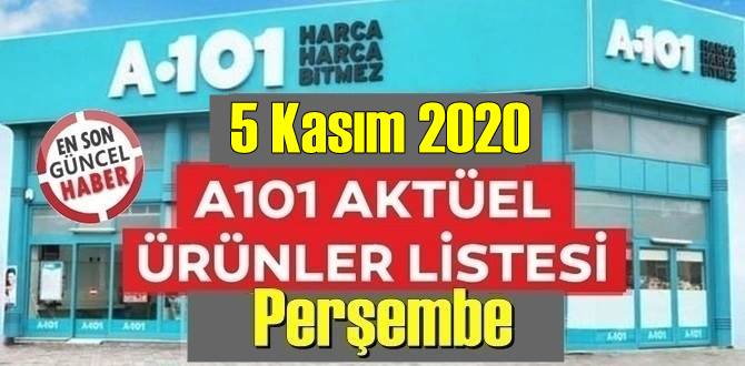 5 Kasım 2020 Perşembe A101 Aktüel Ürünler Kataloğu paylaşıldı!