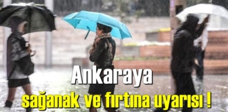 sağanak ve fırtına uyarısı geldi