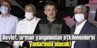 orman yangınından etkilenenlerin