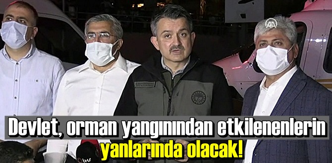 orman yangınından etkilenenlerin