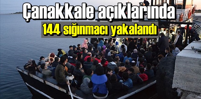 Yunan adalarına Kaçmak isterken 144 sığınmacı yakalandı!