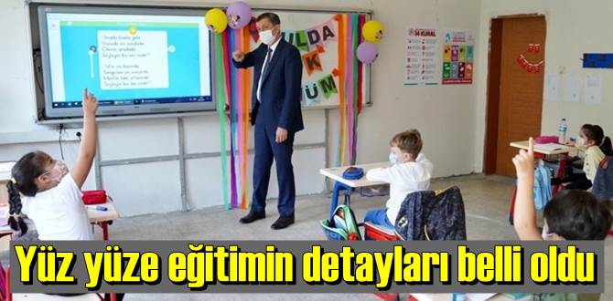 yüz yüze eğitim programının detaylarını 81 ile gönderdiği yazıyla paylaştı