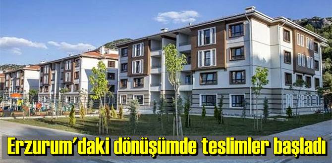 Erzurum'daki kentsel dönüşüm çalışmaları