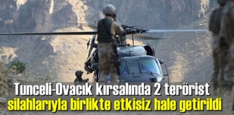 2 terörist silahlarıyla birlikte etkisiz hale getirildi