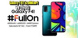 Galaxy F41 özellikleri ve fiyatı