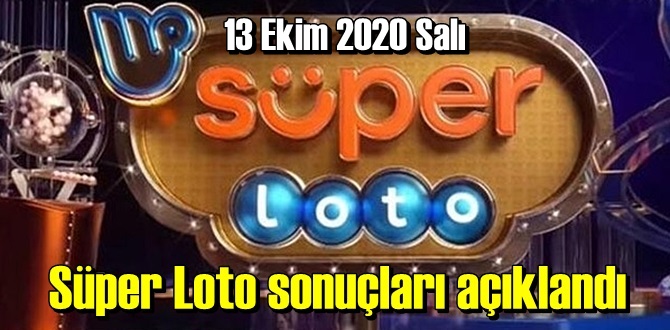 13 Ekim 2020 Salı Süper Loto sonuçları