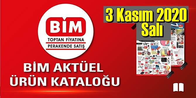 3 Kasım 2020 Salı BİM aktüel ürünler kataloğu açıklandı!