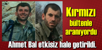 Ahmet Bal etkisiz hale getirildi