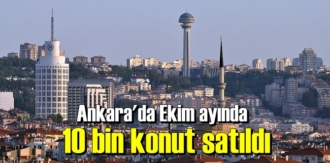 Ekim 2020 döneminde Ankara'da konut satışları geriledi.