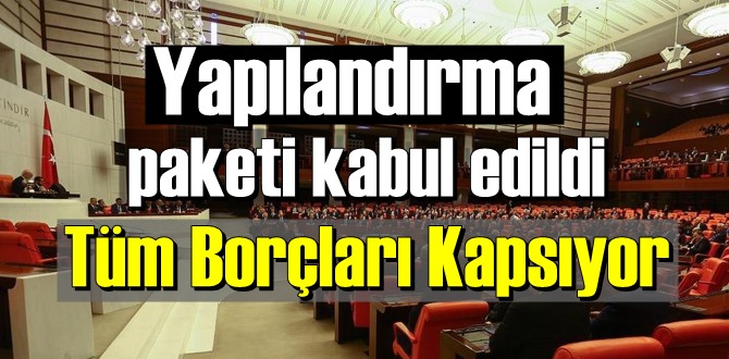 Hazine alacaklarını kapsayan vergi borçları yapılandırılabilecek.