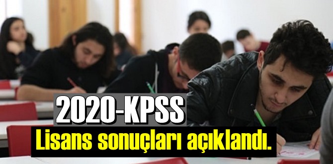2020 KPSS lisans sonuçları açıklandı