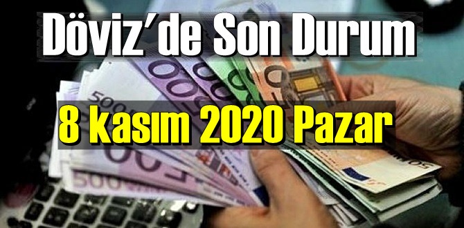 8 kasım 2020 Pazar Ekonomi’de Döviz piyasası, Döviz güne nasıl başladı