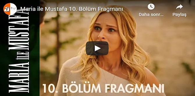 03 Kasım 2020 – Maria ile Mustafa 10. Bölüm Fragman Videosunu ilk sen izle.