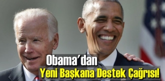ABD eski Başkanı Obama'dan Yeni Başkana Destek Çağrısı!