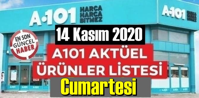 14 Kasım 2020 Cumartesi/ A101 Aktüel Ürünler Kataloğu paylaşıldı!