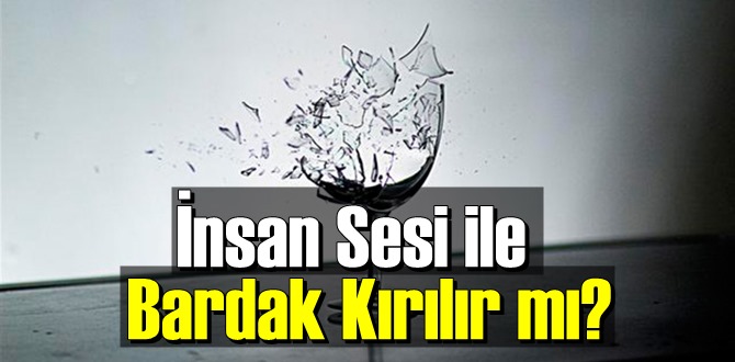 İlginç ama gerçek: İnsan Sesi ile Bardak Kırılır mı biliyor musunuz!