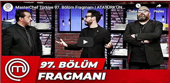 10 Kasım MasterChef Türkiye 97.Bölüm Fragmanına bakıver