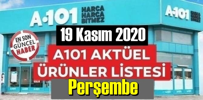 19 Kasım 2020 Perşembe/ A101 Aktüel Ürünler Kataloğu paylaşıldı!