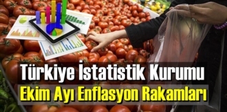 Ekim Ayı Enflasyon Rakamları: Tüfe Aylık Yüzde 2,13 Artarak Yıllık Yüzde 11,89 Oldu