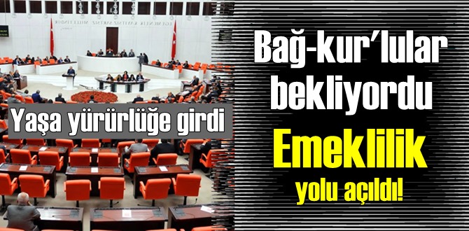 Bağ-kur'lular bekliyordu Beklenen Oldu