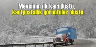 21 Kasım 2020, Yüksek rakımlı bölgelerde etkili olan kar yağışı Mükemmel görüntüler oluşturdu