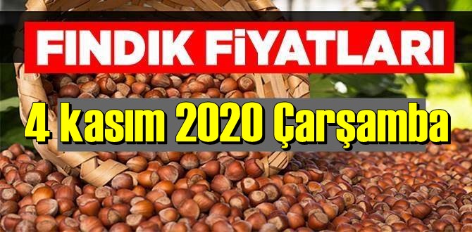 4 kasım Çarşamba 2020 Türkiye günlük Fındık piyasası, Fındık bugüne nasıl başladı