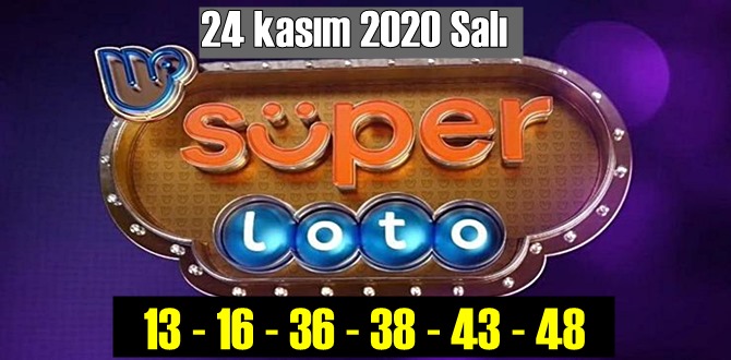 24 Kasım Salı 2020/ Süper Loto çekiliş sonuçları açıklandı