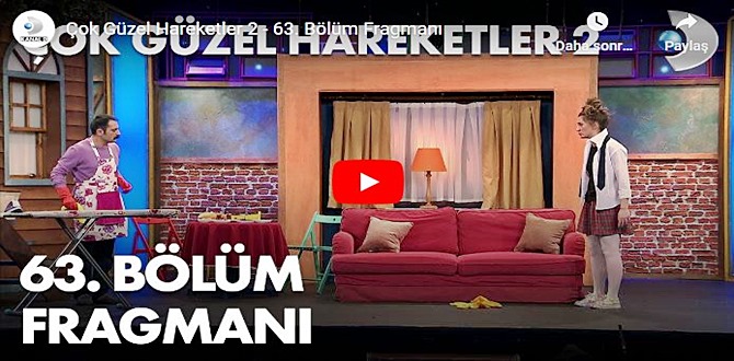 26 kasım – Çok Güzel Hareketler 2 - 63.Bölüm Fragmanına bakıver