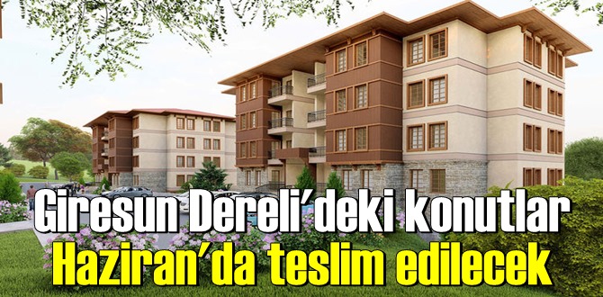 Sel felaketinin yaşandığı Giresun'da Bakanlık tarafından güvenli konutlar inşa ediliyor