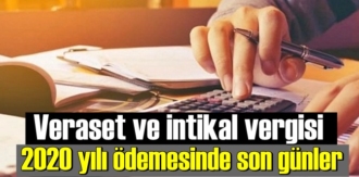 Gayrimenkul vergilerinin 2020 yılı ikinci taksit ödemelerinde süre sona eriyor